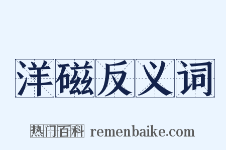 洋磁反义词是什么意思的图片